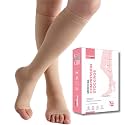 PLUS Medical Compression Stockings for Varicose Veins, Swelling &amp; DVT | Class II Knee Length Compression Socks for Men &amp; Women | 23-32 mmHg DVT Stockings - Small