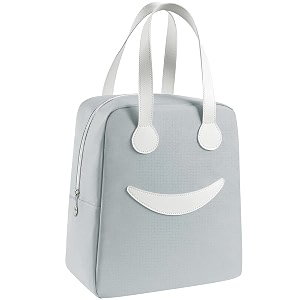 insulated lunch bag for office school picnic outdoor lunch bag for women student kids storage bag portable and reusable regular size large grey