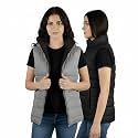 fox & fury Unisex Reversible Puffer Jacket with Hood & Reversible Puffer Vest Men & Women Bubble Hooded Down Jacket Insulated