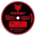 FOXBC 14 Inch Metal Steel Cutting Saw Blade 72 Tooth for Evolution 14 Inch Chop Saw and Other, Cermet Carbide Up to 5X Longer Life