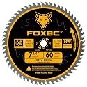 FOXBC 7-1/4" Circular Saw Blade Ultra Fine Finish 60-Tooth, Replacement for Freud Diablo D0760A D0760X, DeWalt DWA171460 Circular Saw Blade