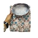 FOXDX Men39s Cotton Blend Printed Long Kurta