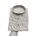 FOXDX Men39s Cotton Blend Printed Long Kurta