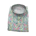 FOXDX Men39s Cotton Blend Printed Long Kurta