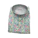 FOXDX Men39s Cotton Blend Printed Long Kurta