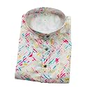FOXDX Men39s Cotton Blend Printed Long Kurta