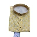 FOXDX Men39s Cotton Blend Printed Long Kurta