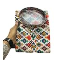 FOXDX Men39s Cotton Blend Printed Long Kurta