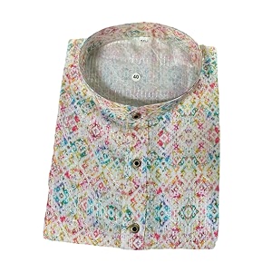 FOXDX Mens Cotton Kurta Ethnic Printed Kurta