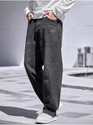 FOXIEFIT Baggy Fit Men Dark Grey Jeans