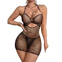 Foxiny Sexy Lingerie Dress Women Ruched Bodycon Outfit