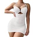 Foxiny Sexy Lingerie Dress Women Ruched Bodycon Outfit