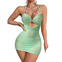 Foxiny Sexy Lingerie Dress Women Ruched Bodycon Outfit