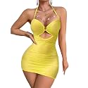 Foxiny Sexy Lingerie Dress Women Ruched Bodycon Outfit