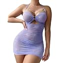 Foxiny Sexy Lingerie Dress Women Ruched Bodycon Outfit