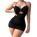 Foxiny Sexy Lingerie Dress Women Ruched Bodycon Outfit