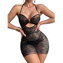 Foxiny Sexy Lingerie Dress Women Ruched Bodycon Outfit