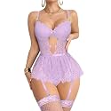 Foxiny Sexy Lingerie Set 3 Piece Women Corset Bodysuit