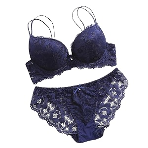 Foxline Womens Lace Push Up Underwired Solid
