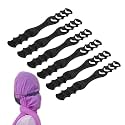 FOXTAIL 6 Pcs Mask Extender Strap – Adjustable Mask Holder Hook for Ears, Hijab Extender & Hijab Mask Holder – Soft, Reusable, Lightweight, Multicolor