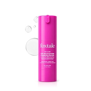 foxtale 12 niacinamide face serum with azelaic acid for oil control fade marks acne amp dark spots  brightens amp clear complexion for oily blemish-prone amp combination skin  women amp men  30 ml