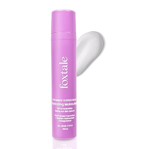 foxtale 5x hydrating ceramide moisturizer for face  micro hyaluronic acid amp 3 ceramides  lightweight  fast absorbing  repairs skin barrier and texture  men amp women - 50ml