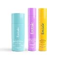 FoxTale Dewy Skin Care Kit Trio, Cleanser Face Wash 100ml + Ceramide Moisturizer 50ml+ Dewy Finish Sunscreen 50ml, SPF 50| Suitable for men &amp; women