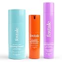 Foxtale Hydraglow Trio Skin Care Kit | Cleanser Face Wash 100ml + Ceramide Moisturizer 50ml + Vitamin C Face Serum 30ml | Suitable For men &amp; women