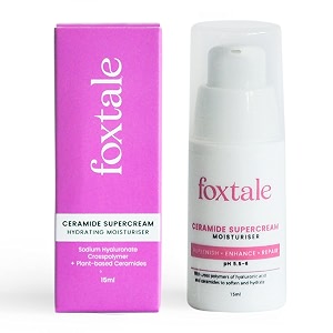 foxtale 5x hydrating ceramide face moisturizer lightweight face cream fast absorbing repairs skin barrier and texture men amp women 15ml