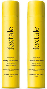 foxtale sunscreen - spf 70 pa dewy sunscreen - spf 70 pa sunscreen with niacinamide