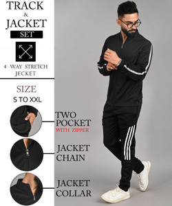 foxter solid men track suit