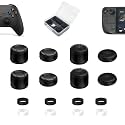 FPS Thumb Grip Caps Set for Xbox One (Series X, S) Controller Stick Caps Silicone Thumbsticks Grips Joystick Caps for Steam Deck, Precision Rings for Xbox,Black&amp;White Set(16pcs)