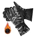 20? Snow &amp; Windproof Thermal Soft Fur Warm Winter Gloves (Fur/Fleece Inside) For Riding, Protective Warm Hand Riding Cycling, Byke, Bike, Scooty,Motorcycle For Men &amp; Boy,Male,Black