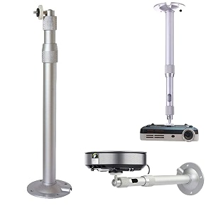 flexible aluminum security video cctv bullet dome dslr camera projector ceiling wall tabletop mount bracket indoor outdoor extendable tilt upto 18 inch