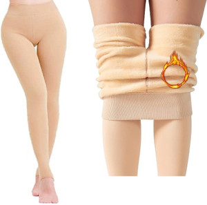 frackson skin ankle length 24 to 34 waist stretchable warm lined fleece legging slim fit women pyjama thermal