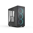 Fractal Design Epoch Black RGB - Tempered Glass Light Tint- High Airflow PC Gaming Case - Mesh Front Panel - Three Momentum 12 RGB Fans Included - Spacious Interior - ATX/mATX/ITX Support