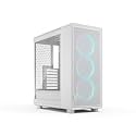 Fractal Design Epoch White RGB - Tempered Glass Clear Tint- High Airflow PC Gaming Case - Mesh Front Panel - Three Momentum 12 RGB Fans Included - Spacious Interior - ATX/mATX/ITX Support