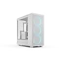 Fractal Design Epoch XL White RGB - Tempered Glass Clear Tint - High Airflow PC Gaming Case - Mesh Front Panel - Three Momentum 14 RGB Fans