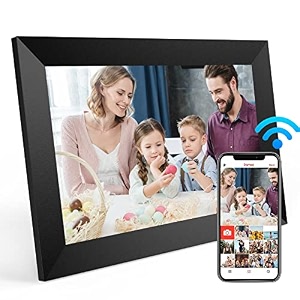 frameo 101 inch digital photo frame smart wifi digital picture frame with 1280x800 ips lcd touch screen built-in 16gb large memory share photos and videos instantly via frameo app from anywhere