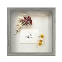 FrameWorks 11x11 Driftwood Wooden Shadow Box Frame – Soft Felt Back, Tempered Glass, and Included Elegant White Ball Push Pins
