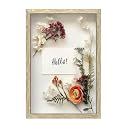 FrameWorks 12" x 18" Natural Wooden Shadow Box Frame – Soft Felt Back, Tempered Glass, and Included Elegant White Ball Push Pins