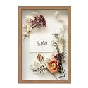 FrameWorks 12" x 18" Golden Oak Wooden Shadow Box Frame – Soft Felt Back, Tempered Glass, and Included Elegant White Ball Push Pins