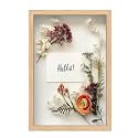 FrameWorks 12" x 18" Natural Oak Wooden Shadow Box Frame – Soft Felt Back, Tempered Glass, and Included Elegant White Ball Push Pins