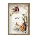 FrameWorks 12" x 18" Brown Wooden Shadow Box Frame – Soft Felt Back, Tempered Glass, and Included Elegant White Ball Push Pins