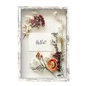 FrameWorks 12" x 18" White Driftwood Wooden Shadow Box Frame – Soft Felt Back, Tempered Glass, and Included Elegant White Ball Push Pins