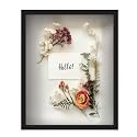 FrameWorks 16" x 20" Original Black Wooden Shadow Box Frame – Soft Felt Back, Tempered Glass, and Included Elegant White Ball Push Pins