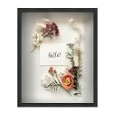 FrameWorks 16" x 20" Black Driftwood Wooden Shadow Box Frame – Soft Felt Back, Tempered Glass, and Included Elegant White Ball Push Pins