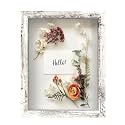 FrameWorks 8.5x11 Driftwood Wooden Shadow Box Frame – Soft Felt Back, Tempered Glass, and Included Elegant White Ball Push Pins
