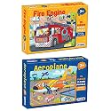 Frank Aeroplane Floor Puzzle (15 Pieces) | Fun & Educational Toy for Kids 3+ Year Old | Enhances Imagination, Coordination, and Patience - for Focus and Memory - 15202