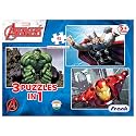 Frank Marvel Avengers Puzzles - 48 Pieces 3 in 1 Jigsaw Puzzles for Kids for Age 5 Years Old and Above - Fun &amp; Challenging Brain Booster Games - 11312